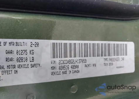 2020 Dodge Charger Sxt Rwd from USA, damaged, VIN 2C3CDXBG2LH137059